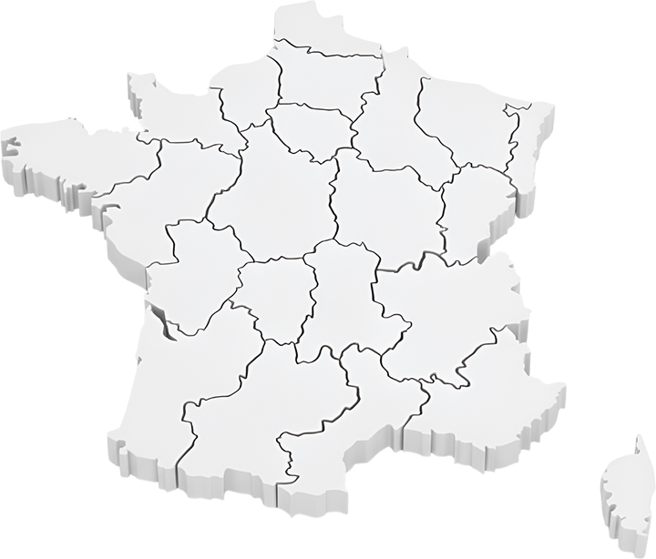 Carte de la France Gironde